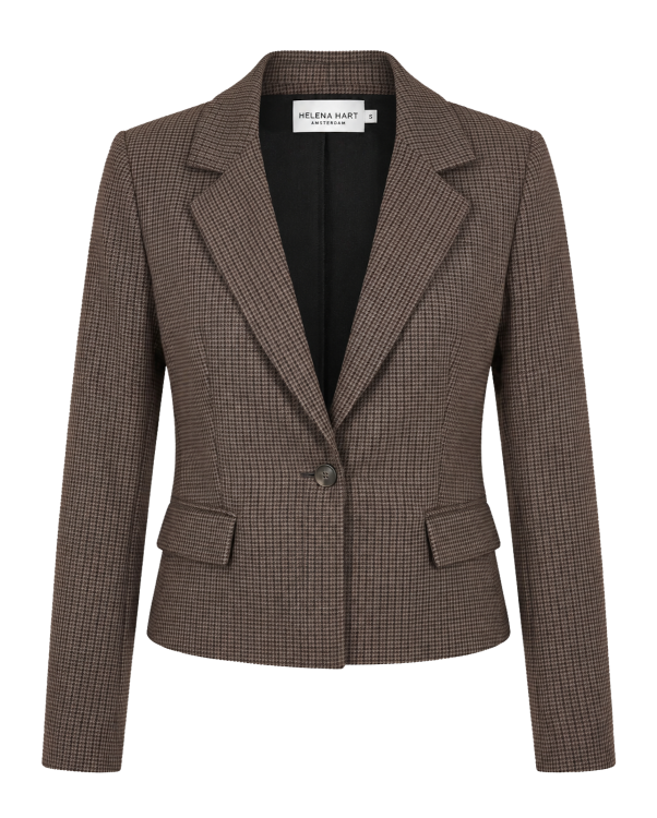 7963 - BLAZER CROPPED LANO G.  - Wales Choco